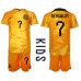 Nederland Steven Bergwijn #7 Hjemmedraktsett Barn VM 2022 Kortermet (+ Korte bukser)